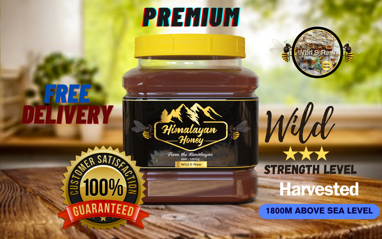 Mad Honey Himalayan premium 1000g Silver range Nepal