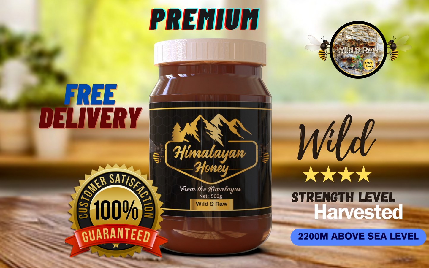 Mad Honey Himalayan premium 500g Gold range Nepal