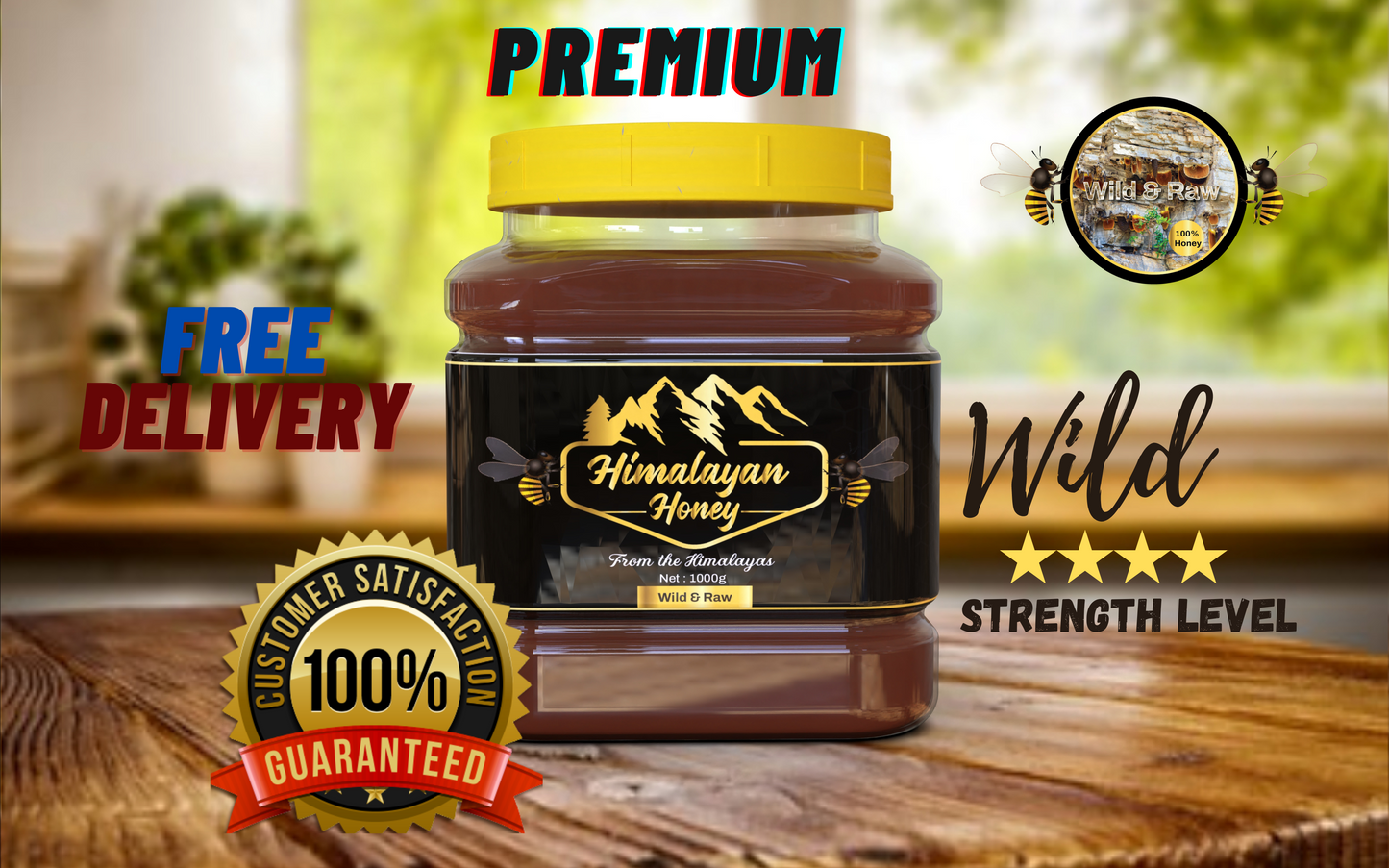 Mad Honey Himalayan premium 1000g Gold range Nepal