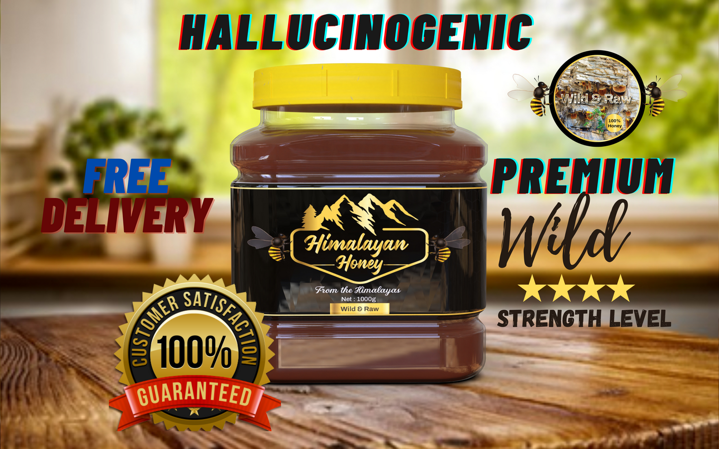 Mad Honey Himalayan premium 1000g Gold range Nepal