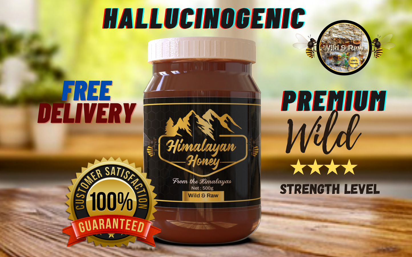 Mad Honey Himalayan premium 500g Gold range Nepal