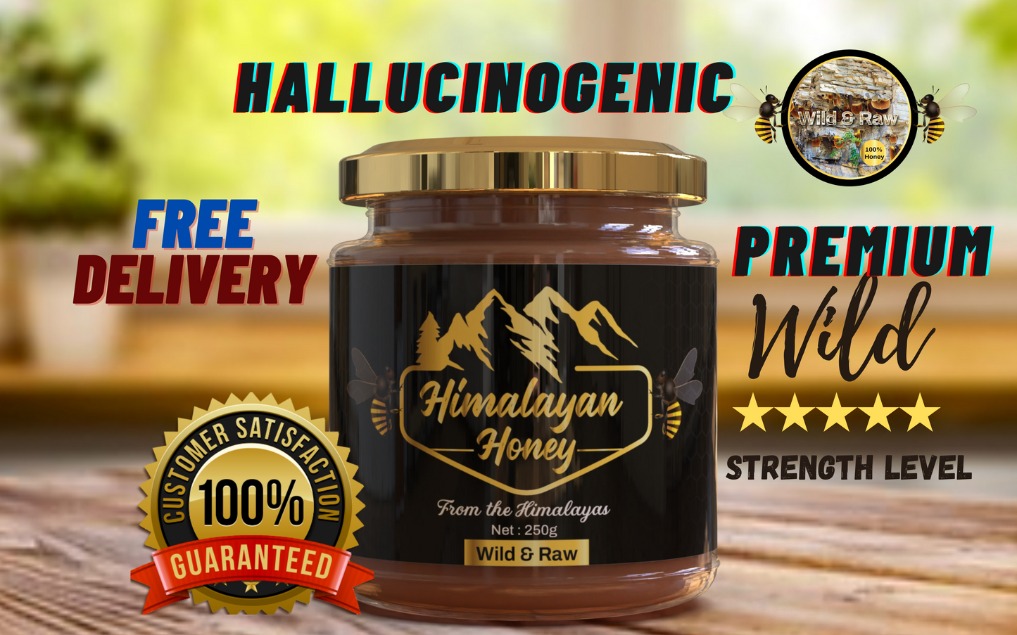 Mad Honey Himalayan premium 250g Platinum range Nepal